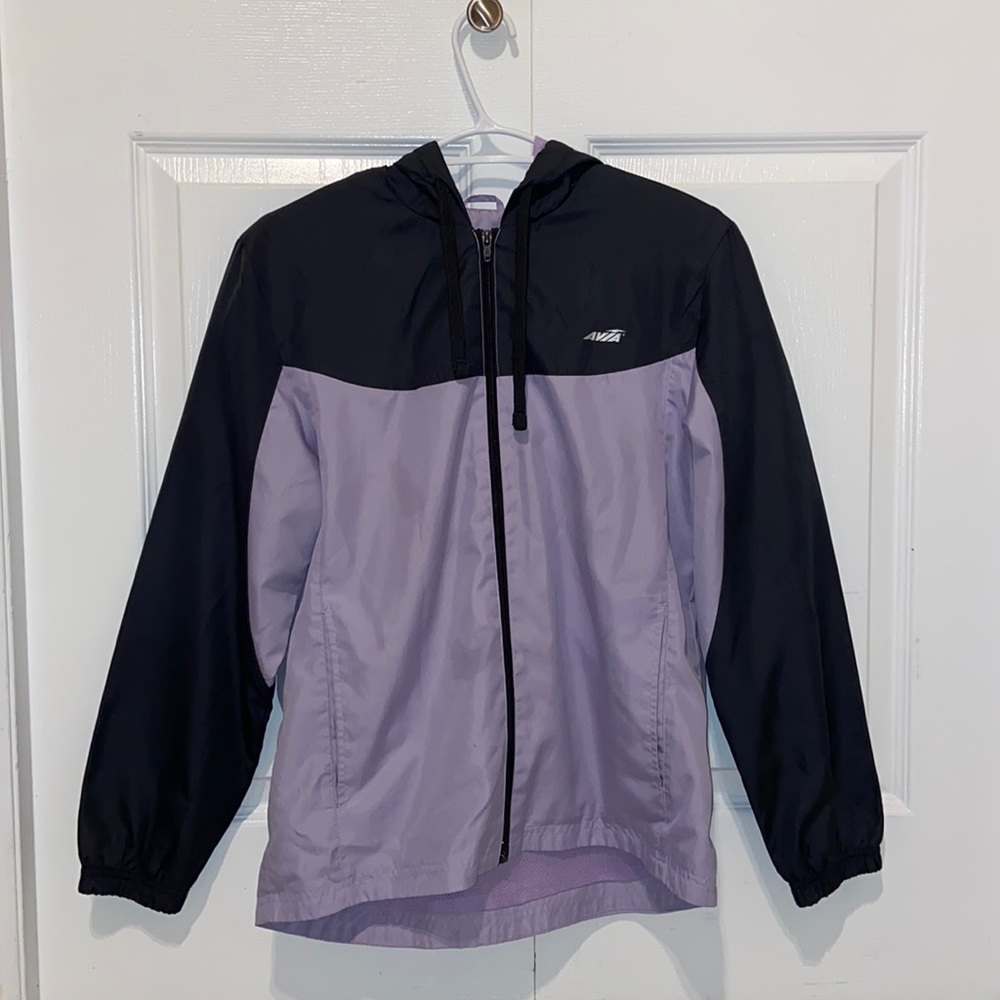 Purple and Dark Grey Windbreaker